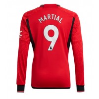 Manchester United Anthony Martial #9 Domáci futbalový dres 2023-24 Dlhy Rukáv